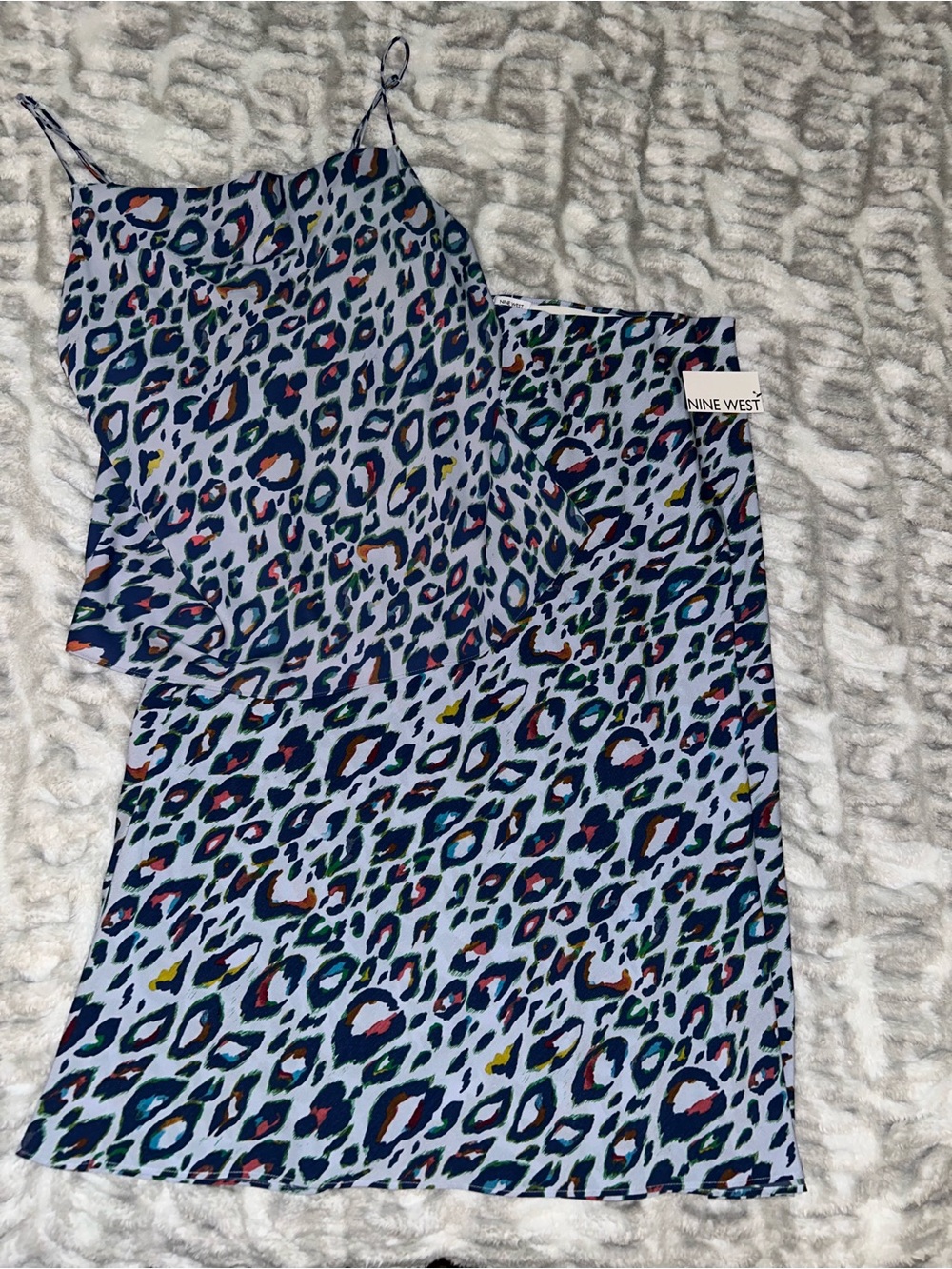 Nine West Perfect Silky Set - Blue Leopard